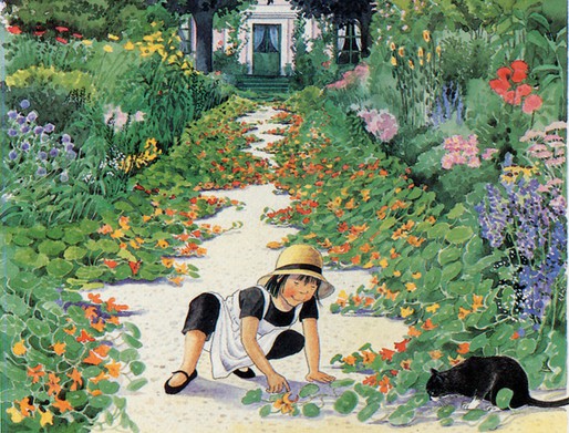 Linnea dans le jardin de Monet